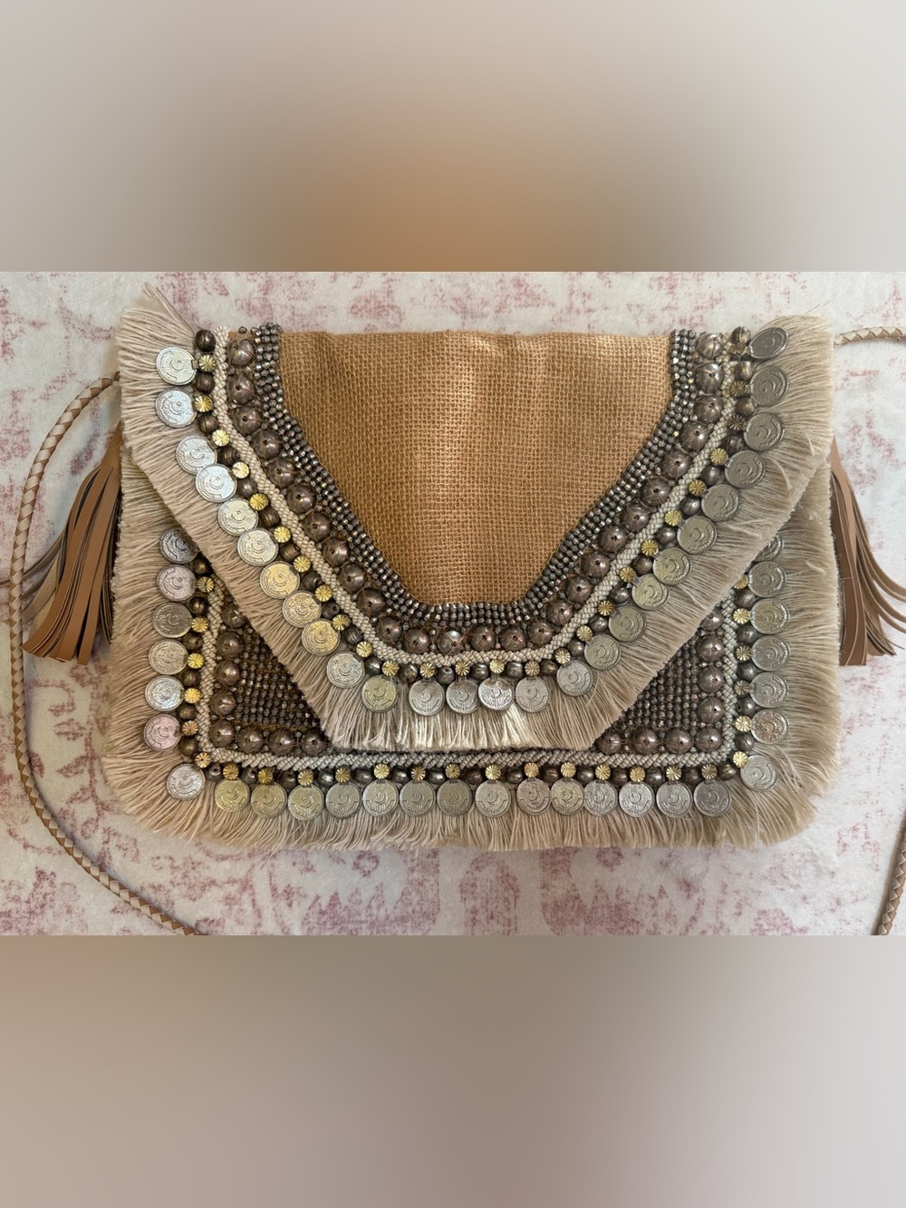 SHASHI Leela Clutch NWOT - Picture 3 of 12